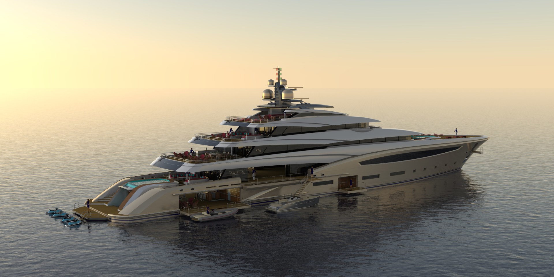 CUSTOM 85M 278ft Custom Yacht For Sale