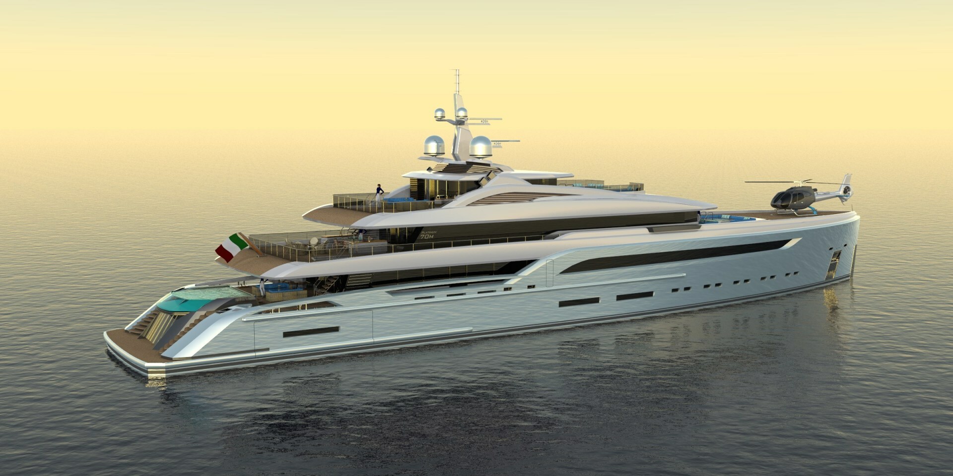 PLATINUM X 230ft Custom Yacht For Sale