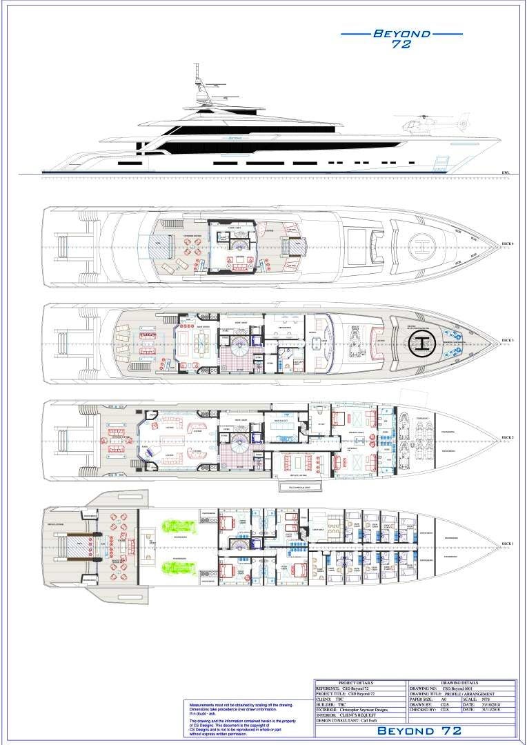 BEYOND 72M 236ft Concept Yacht For Sale